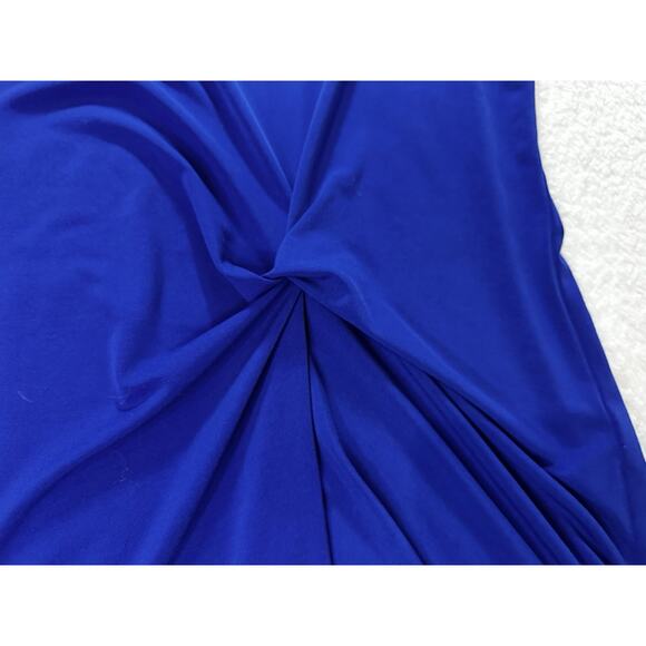 International Concepts INC Short Sleeve Women’s Plus 1X Dress Top Royal Blue - Picture 2 of 5